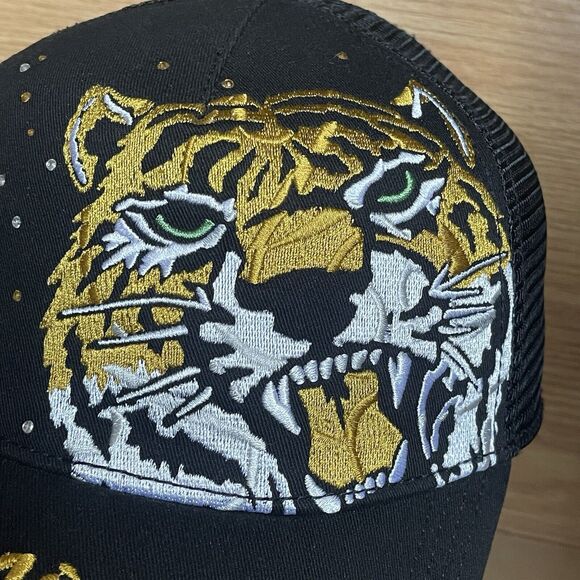 Mizzou Missouri Tigers The Game Rhinestone Gem Bling Trucker Snapback Cap Hat - Picture 3 of 14